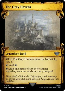MTG - The Grey Havens - Silver Foil - Lord of the Rings Magic the Gathering - Image 1