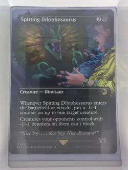 Spitting Dilophosaurus (Borderless) Universes Beyond: Jurassic Pikachu World... - Image 1