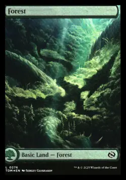 Forest (276) FOIL Tarkir: Dragonstorm MTG NM - Image 1