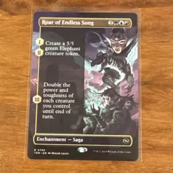 Roar of the Endless Song - Borderless - MtG Tarkir Dragonstorm - NM - Image 1