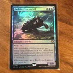 Ambling Stormshell (Foil) Rare MTG Tarkir Dragonstorm NM - Image 1
