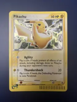 Pokemon Pikachu TCG Black Star Promo Holo Card #012 2003 - Image 1