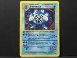 1st Edition Shadowless Poliwrath 13/102 - Base Set Pokemon Card (Played) - Image 1