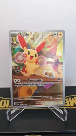 Pokemon TCG #193/182 Plusle Holo Illustration Rare Paradox Rift NM - Image 1