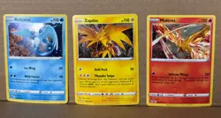 Pokemon Zapdos 48/185 Articuno 036/195 Moltres 021/172 Cosmos Holo Promo Set - Image 1