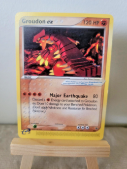 2003 Pokemon e-Reader/E Series Groudon ex Promo 002 (LP) Nintendo Power Magazine - Image 1