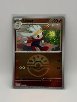 Raboot 037/217 Common Poke Ball Reverse Holo - Pokemon TCG Ascended Heroes NM - Image 1