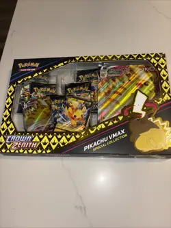 Pokemon TCG Sword & Shield Game Crown Zenith Pikachu VMAX Special Collection Box 820650851889 - Image 1