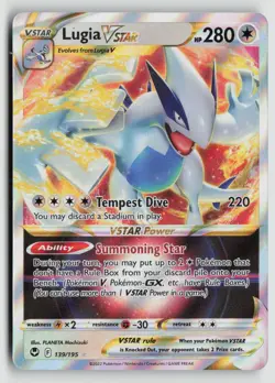 Lugia VSTAR 139/195 Pokemon SWSH12: Silver Tempest Ultra Rare NM - Image 1