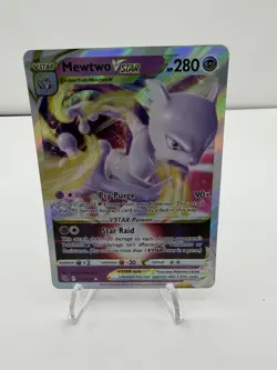 Pokemon TCG Mewtwo VSTAR Holo Ultra Rare Card - Image 1