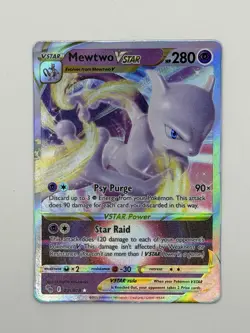 Pokemon TCG Mewtwo VSTAR Holo Ultra Rare Card - Image 2