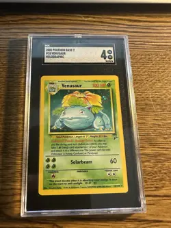 2000 POKEMON BASE SET 2 UNLIMITED #18/130 VENUSAUR HOLO SGC 4 JUST GRADED - Image 1
