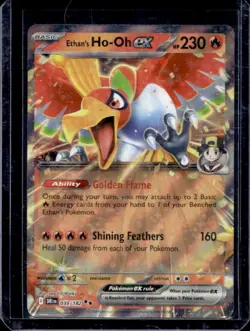 2025 Pokemon Destined Rivals Ethan's Ho-Oh ex #039/182 - Image 1