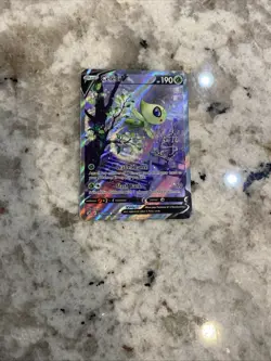 Pokemon TCG Celebi v Fusion Strike Holo Alternative Art Ultra Rare Card - Image 1