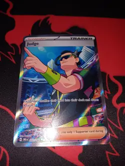 Judge 222/182 - Pokemon TCG - Destined Rivals Ultra Rare Full Art Trainer - M/NM - Image 2