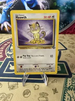 Meowth 56/64 Jungle Unlimited Common Pokemon TCG - Image 1