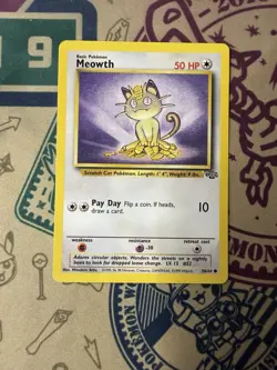 Meowth 56/64 Jungle Unlimited Common Pokemon TCG - Image 3