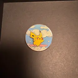 Pokemon Celebrations 25th Anniversary Flying & Surfing Pikachu Enamel Pin - Image 2