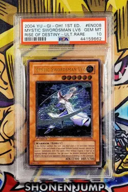 Yu-Gi-Oh MYSTIC SWORDSMAN LV6 1st Rise Of Destiny RDS-EN008 PSA 10 Ultimate Rare - Image 1