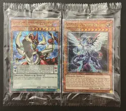 2023 YUGIOH MP23 DUELING HEROES SECRET RARE SEALED ODD EYES & GALAXY EYES NM SET - Image 1