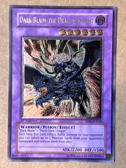 yugioh Dark Blade The Dragon Knight RDS-EN035 Ultimate Rare 1st Ed LP - Image 1
