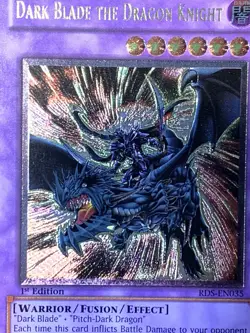 yugioh Dark Blade The Dragon Knight RDS-EN035 Ultimate Rare 1st Ed LP - Image 2