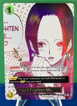 One Piece The Azure Sea's Seven You'll Frighten Me... (Alt Art) OP14-118 - NM - Image 1