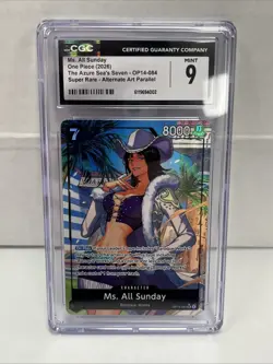 One Piece The Azure Sea’s Seven Ms. All Sunday OP14-084 Alt Art English CGC 9 - Image 1