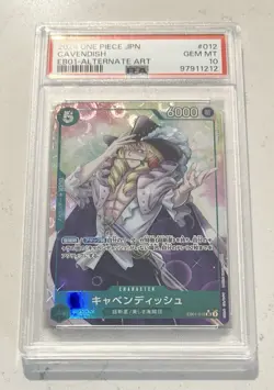 2024 One Piece Cavendish EB01-012 Alternate Art PSA 10 Japanese - Image 2