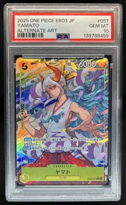 2025 One Piece Japanese Heroines Yamato Alternate Art Rare #EB03-057 PSA 10 - Image 1