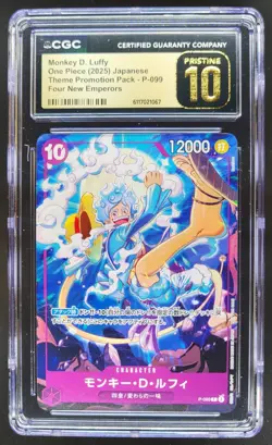 2025 ONE PIECE MONKEY D. LUFFY JP PROMO P-099 CGC 10 PRISTINE B PT - Image 1