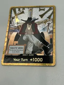 One Piece Hawk-Eye Mihawk Don!! Foil Bandai Card Game Standard - Image 2