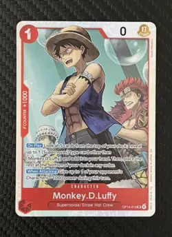 One Piece • Monkey.D.Luffy • SR The Azure Sea's Seven OP14-013 NM - Image 1