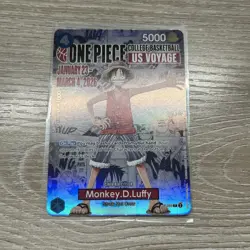 One Piece Card Monkey.D.Luffy US College Basketball Voyage Promo - Image 1