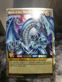 Custom Yugioh Card Blue Eyes White Dragon Rush Duel Overframe English Translated - Image 1