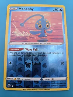 Manaphy - 041/172 - Brilliant Stars Pokemon Reverse Holo LP - Image 1