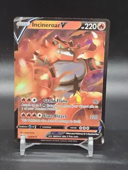 Incineroar V 008/073 - Champions Path NM Ultra Rare Pokemon Card - Image 1