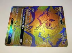 Pokemon LUNALA GX Gold Hidden Fates Promo Card SM103a Holo Black Star - NM/M 🌟 - Image 4