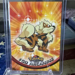 Pokemon - Topps 1999 - Arcanine #59 - TV Animation Series - Blue *creased* - Image 1