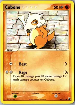 Cubone 60/113 Common Delta Species LP Pokemon Card - Image 1