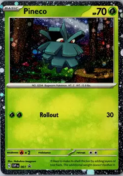 Pineco Holo 061 Promo SVP SV: Scarlet & Violet Promo Cards LP Pokemon Card - Image 1
