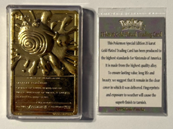 1999 Pokemon 23K Gold Plated Poliwhirl Card #61 w/ COA Nintendo Burger King - Image 2
