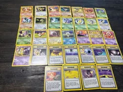 NM/LP (unlimited ) Pokemon GYM Challenge Set 32 Cards Near Complete UnCommons - Image 1