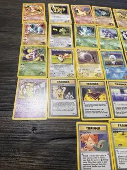 NM/LP (unlimited ) Pokemon GYM Challenge Set 32 Cards Near Complete UnCommons - Image 2