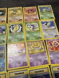 NM/LP (unlimited ) Pokemon GYM Challenge Set 32 Cards Near Complete UnCommons - Image 5