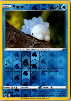 Snom Reverse Holo 084/264 Common SWSH08: Fusion Strike LP Pokemon Card - Image 1