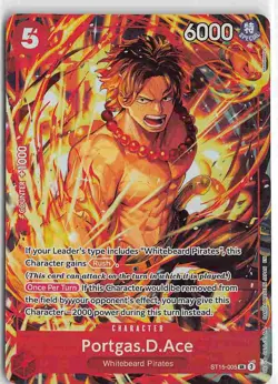 One Piece Promotion Cards SR ST15-005 Portgas.D.Ace (Illustration Box Vol.5) - Image 1