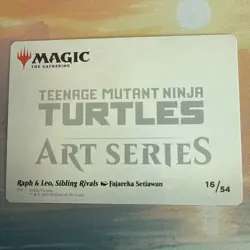 Raph & Leo, Sibling Rivals (Art Series Card) 16/54 Teenage Mutant Ninja Turtles - Image 4