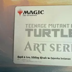 Raph & Leo, Sibling Rivals (Art Series Card) 16/54 Teenage Mutant Ninja Turtles - Image 5