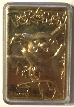 1999 Pokemon 23K Gold Plated Pikachu Card #25 w/ COA Nintendo Burger King - Image 3